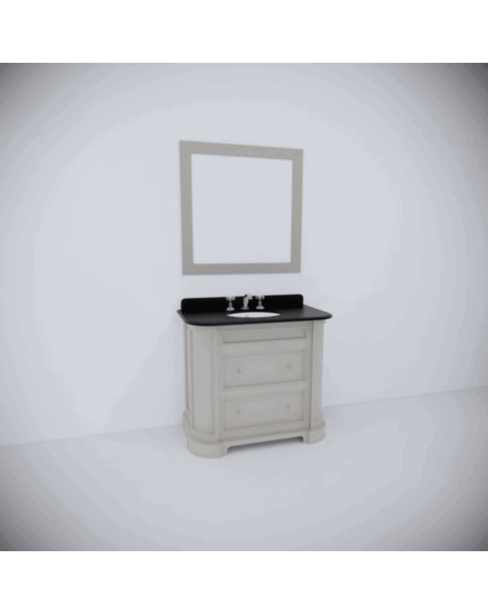 Meuble lavabo 2 vasques et miroir Balmoral Aqua Prestige